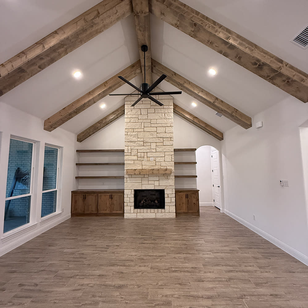 Interior living room painting in Burleson TX by AK Painting Services
