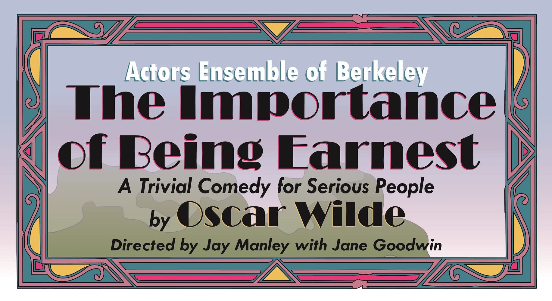 The Importance of Being Earnest image - with a garden, a handbag, teacups