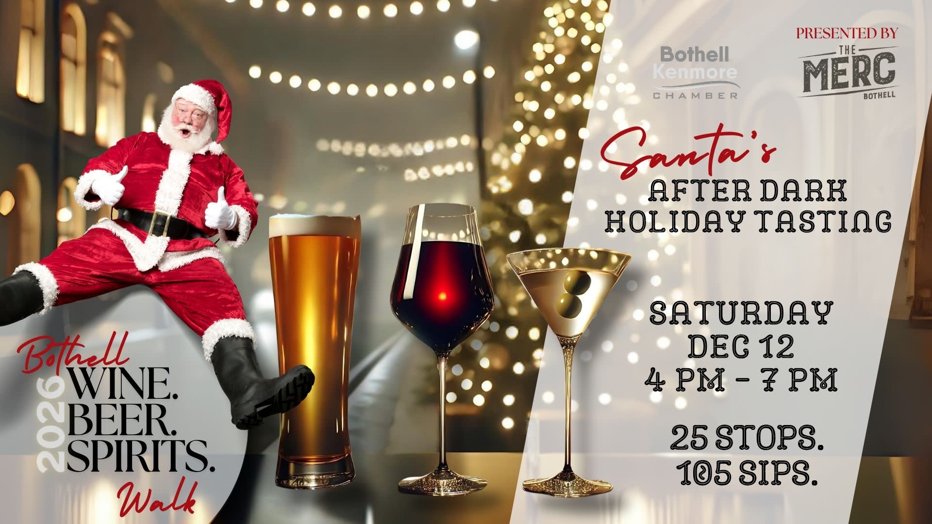 Downtown Bothell Holiday Wine, Beer & Spirits Walk