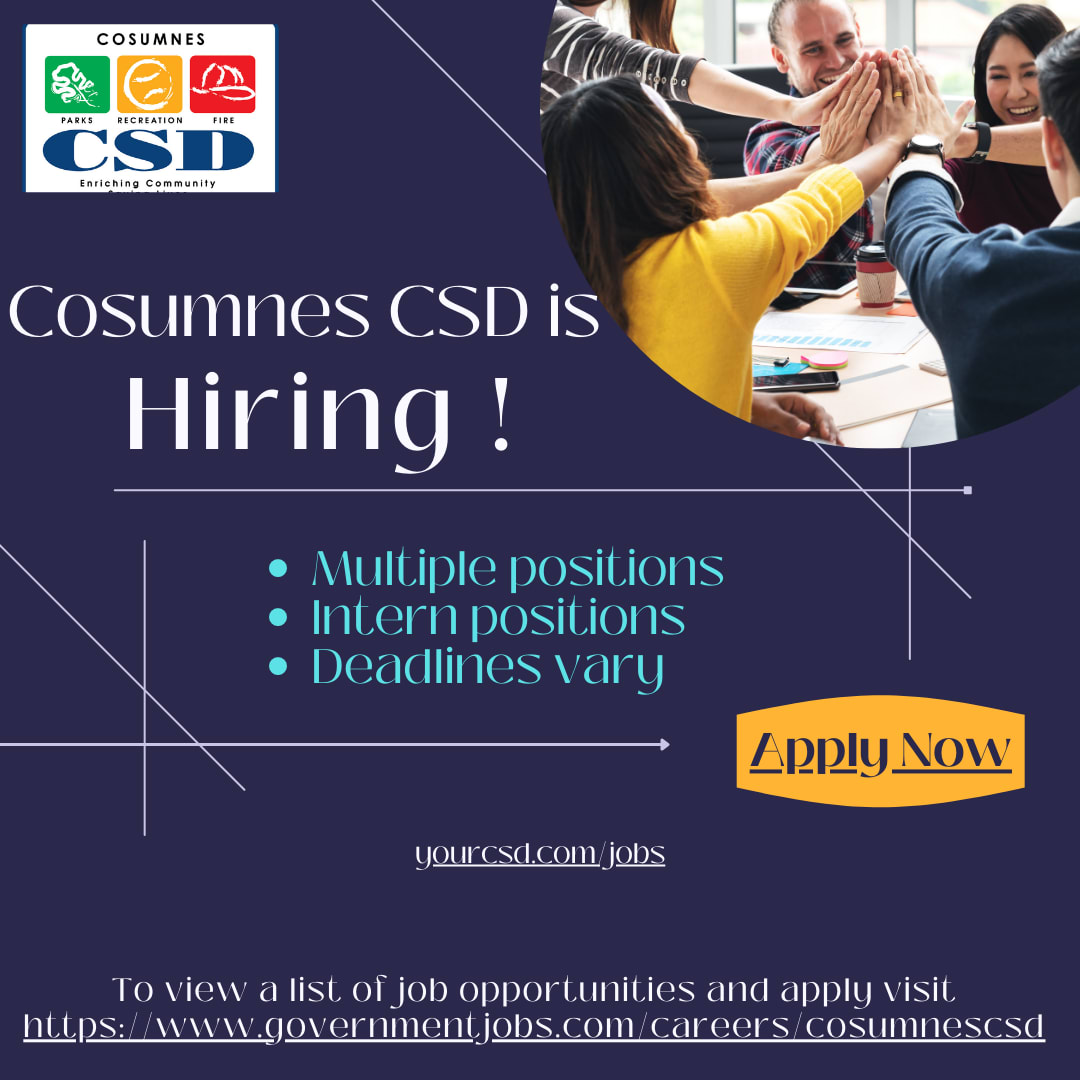 Cosumnes CSD hiring flyer - March 8, 2022