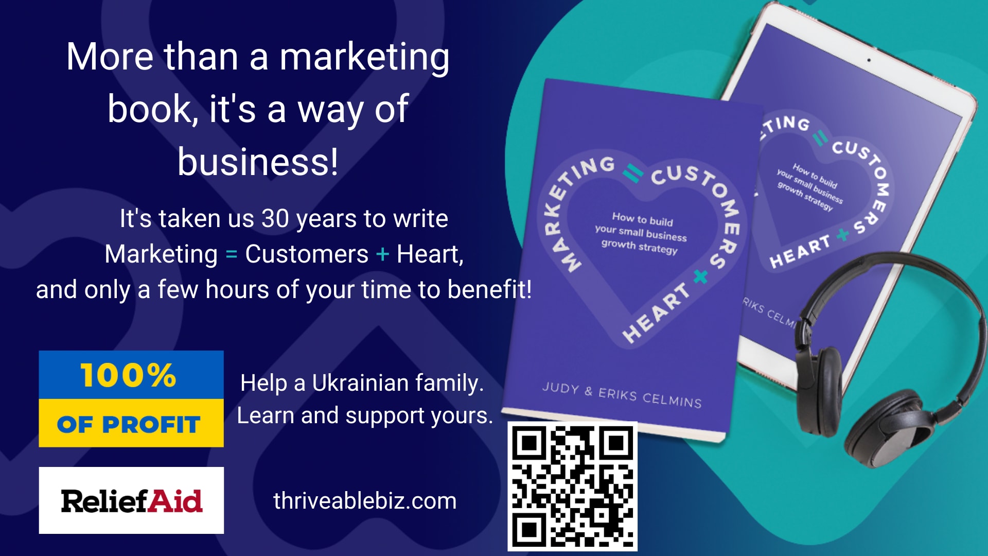 Marketing = Customers + Heart by ThriveableBiz