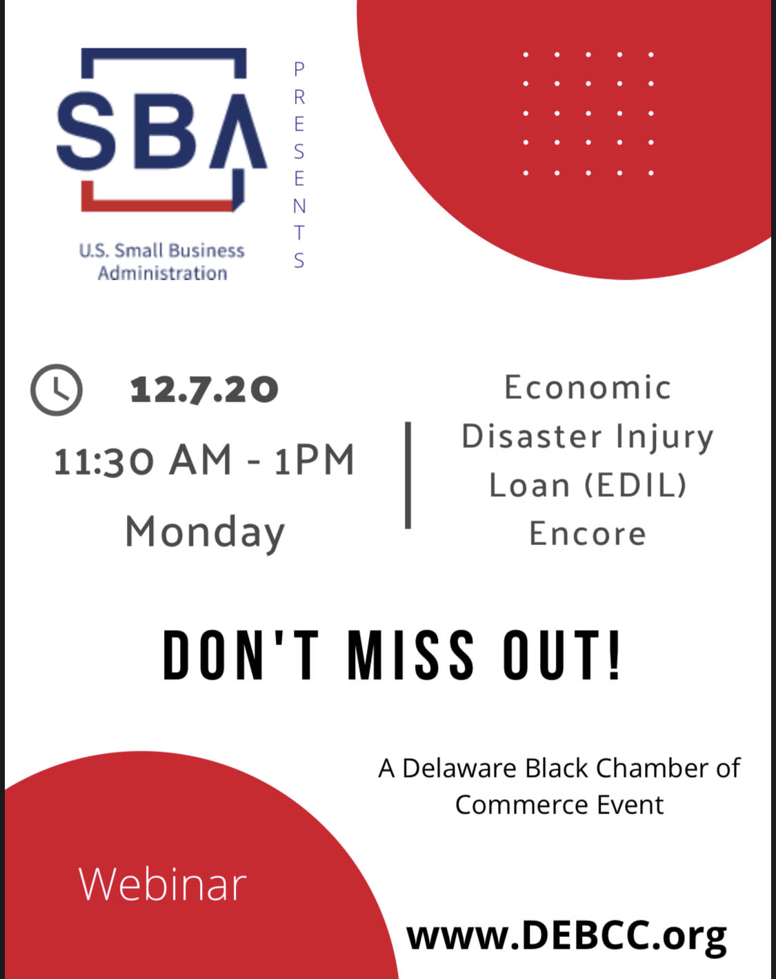 Economic Disaster Injury Loan (EDIL)