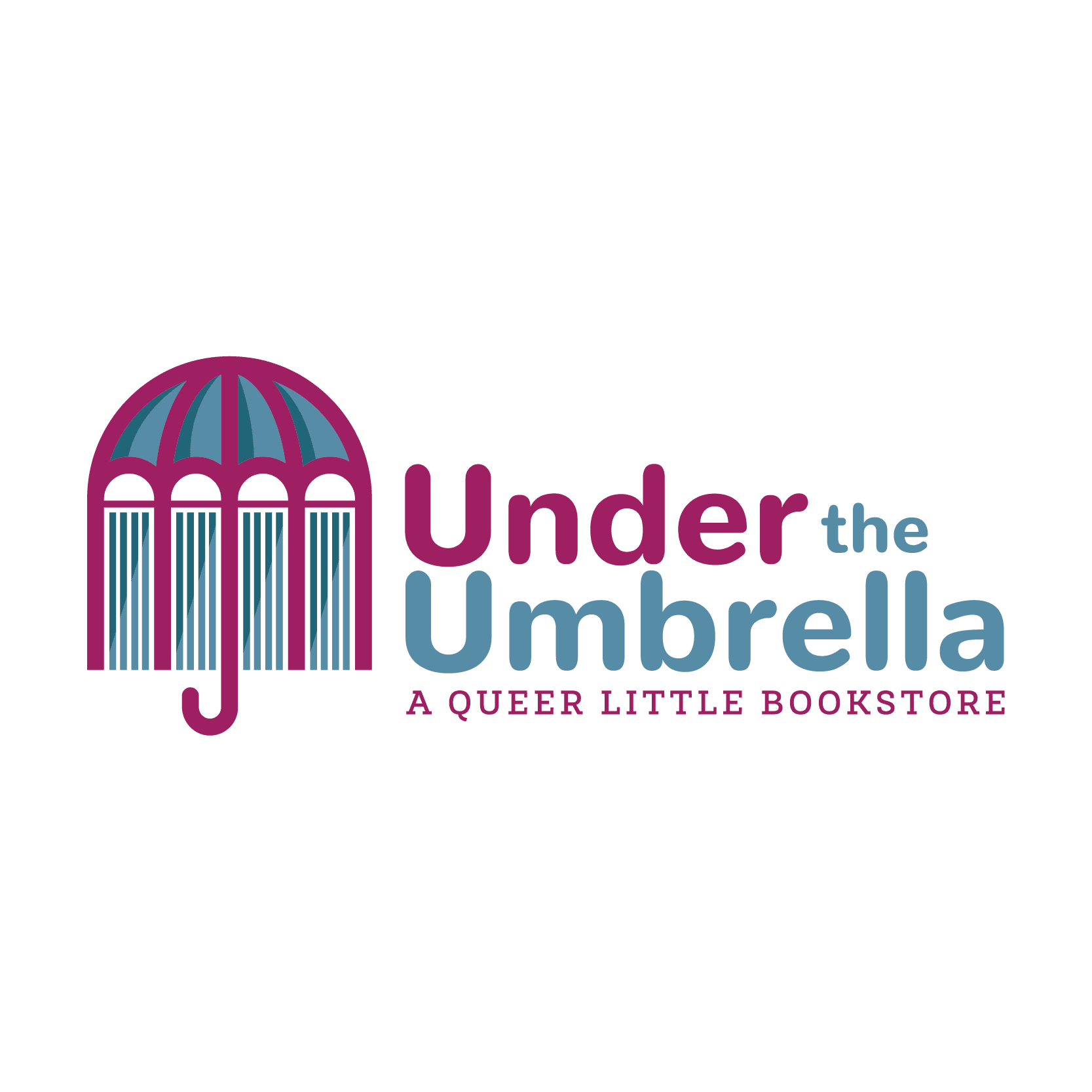under the umbrella a queer little bookstore logo