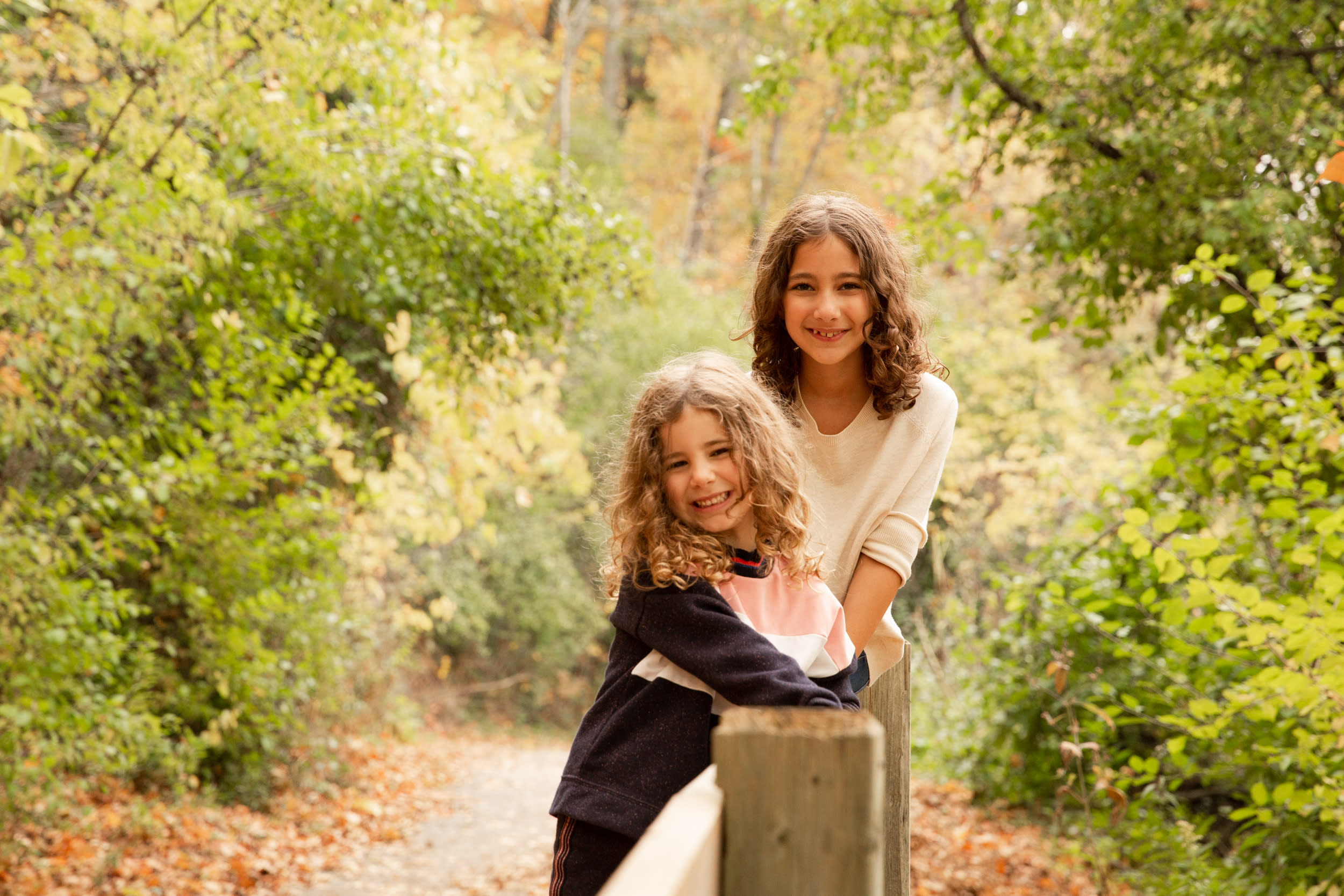 outdoor photograph of siblings