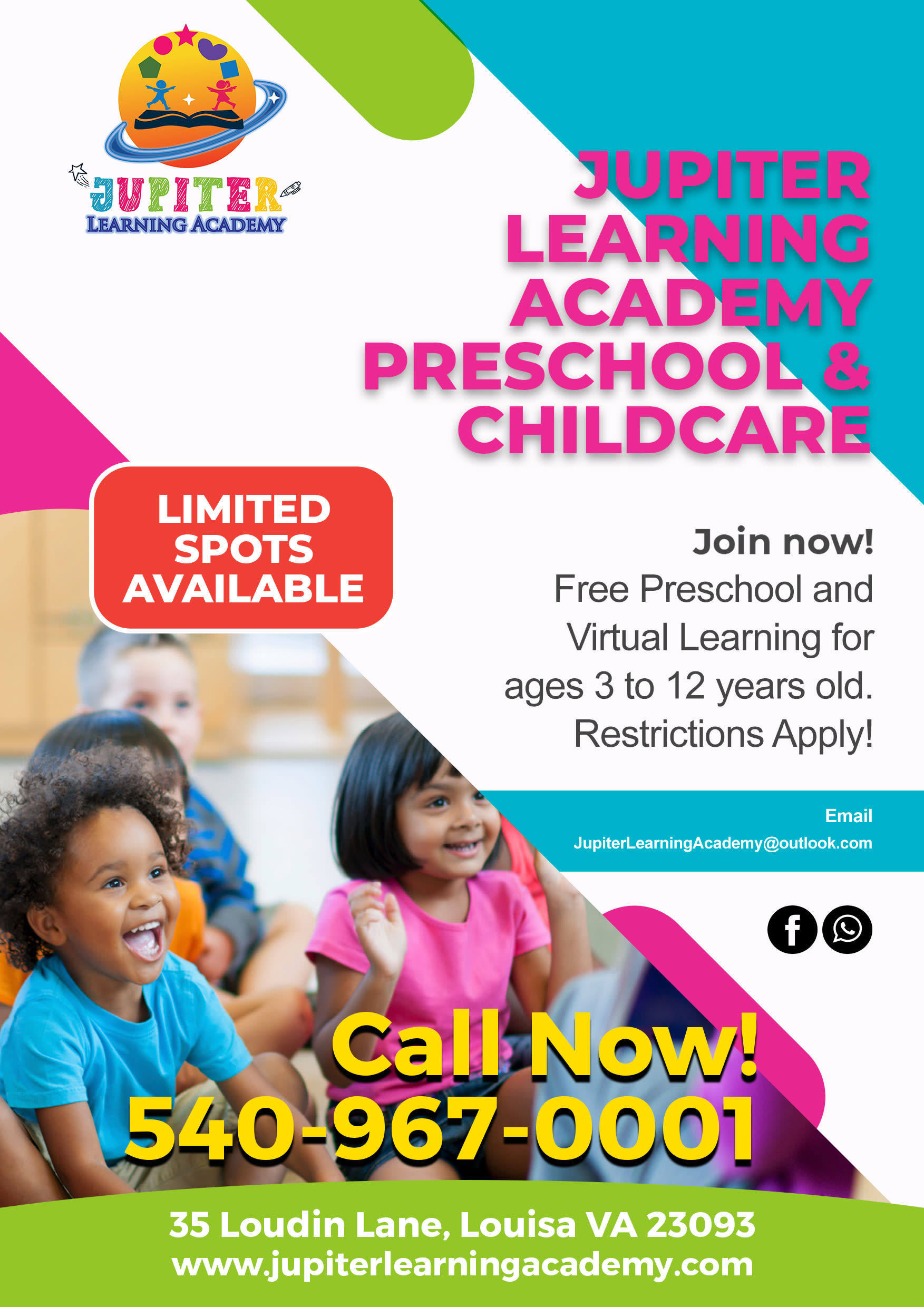 FREE PRESCHOOL & VIRTUAL LEARNING