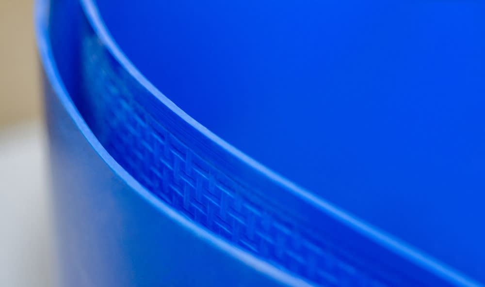 TPU belt with a Flexseal edge