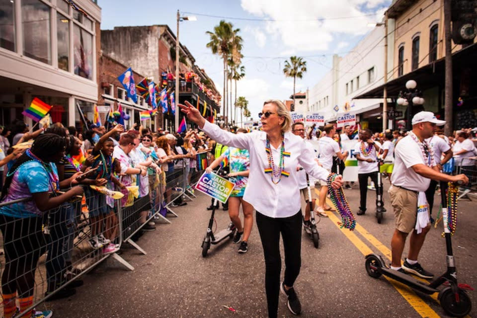 Mayor Jane Castor at Tampa Pride Parade, Tampa Pride, LGBT, Pride, Tampa Bay LGBT Chamber