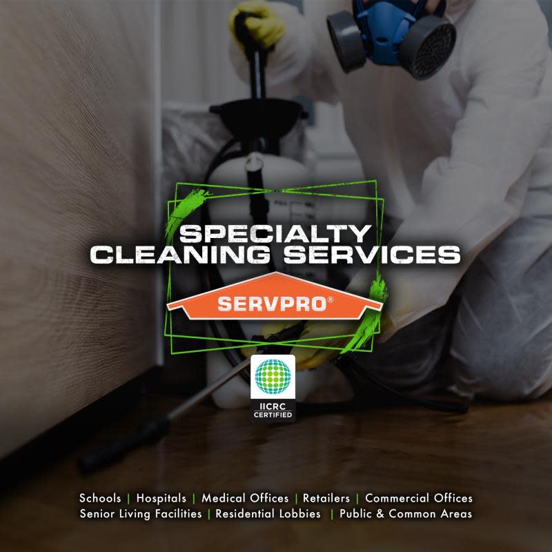 SERVPRO Technician at work