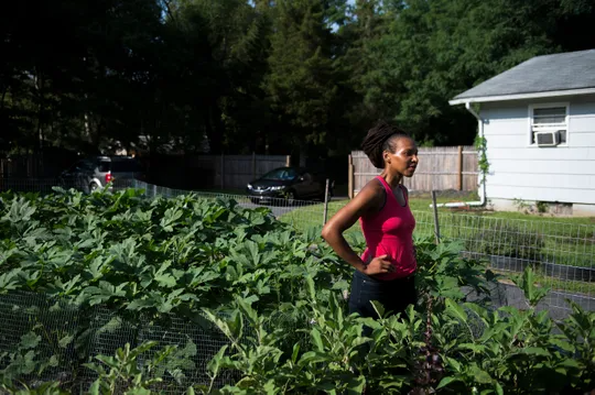 Dr. Cynthia Hall on her farm Thursday, Aug. 23, 2018 in Lawnside, N.J.