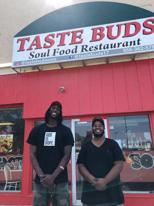 Cousins Darryl McDuffie (left) and Donald Bristow are the owners of Taste Buds Soul Food Restaurant in Vineland.