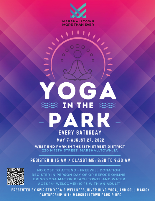 Yoga in the Park – Marshalltown Area Chamber of Commerce