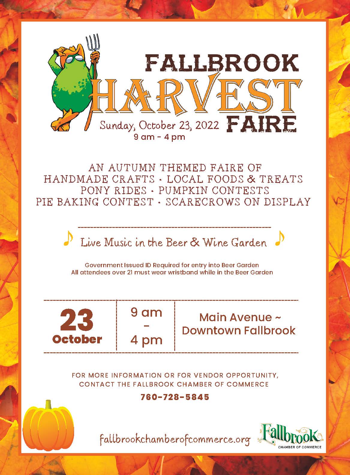 Harvest Faire Fallbrook Chamber of Commerce