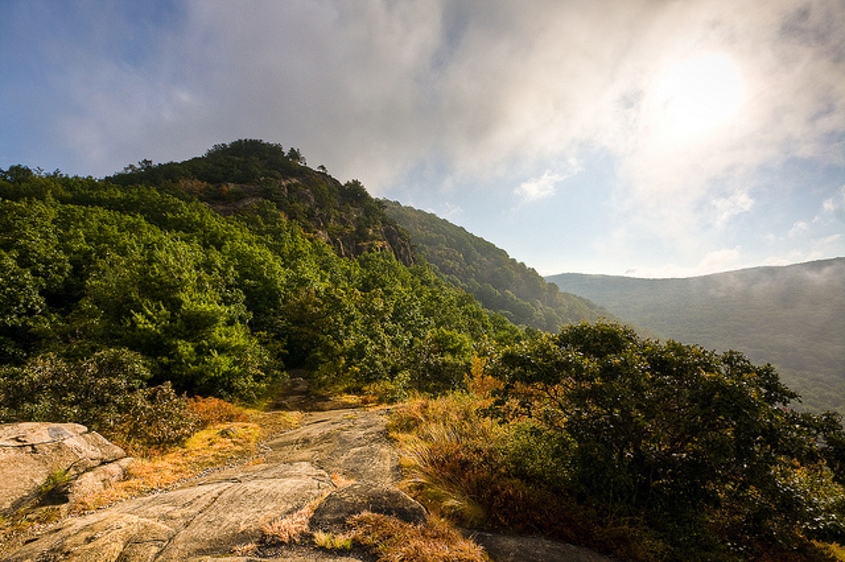 Breakneck Ridge, located along the Hudson River between Beacon and Cold Spring, is a popular (but strenuous) Hudson Valley hike.