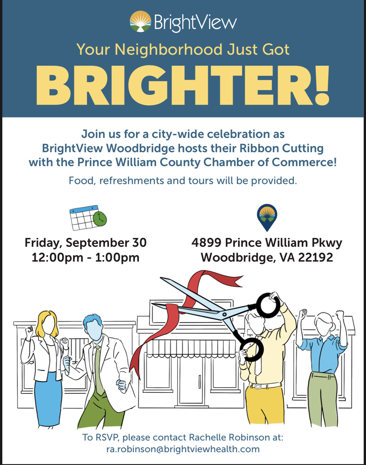Ribbon Cutting Brightview Health Prince William Chamber of Commerce