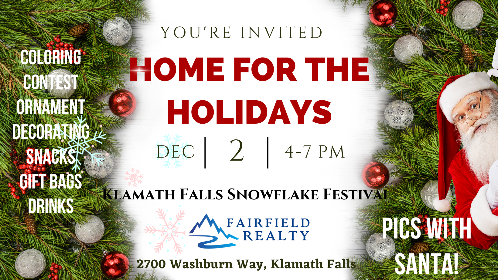 Home for the Holidays Invitation with Fairfield Realty