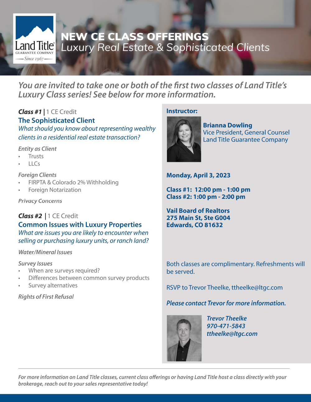 Thirdparty classes with Land Title Guarantee The Sophisticated Client