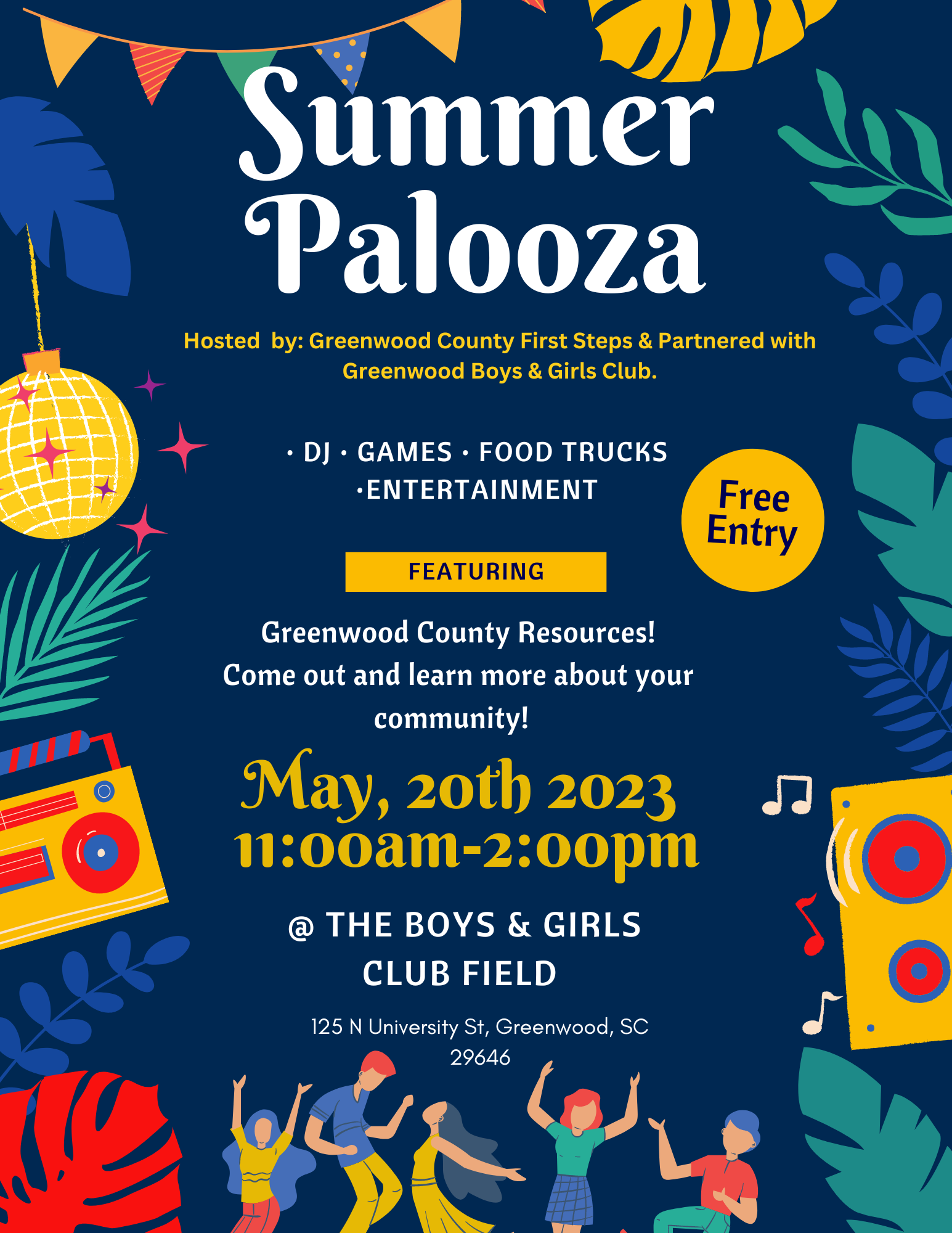 Greenwood County First Steps Summer Palooza Greenwood Chamber of