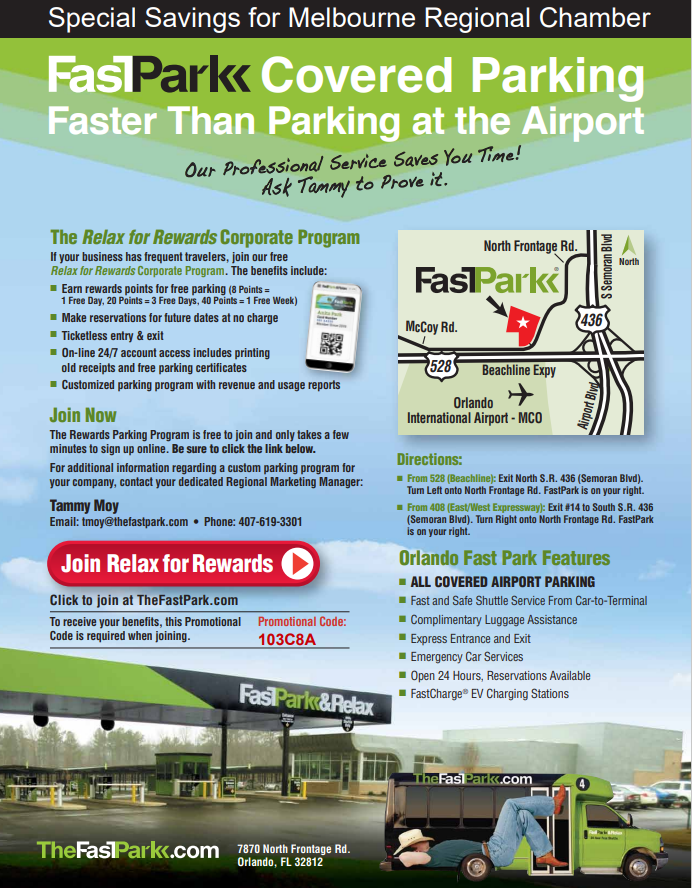 Fastpari FastPark and Relax Partner Directory - Melbourne Regional Chamber