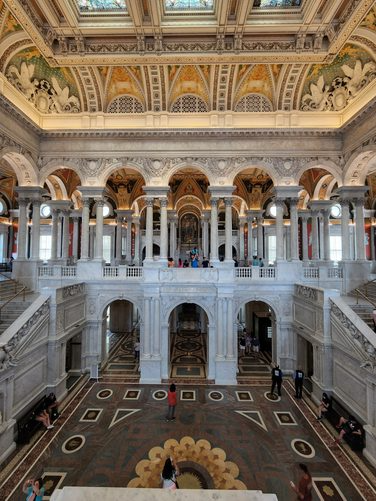 Members Room inside the historic Library of Congress