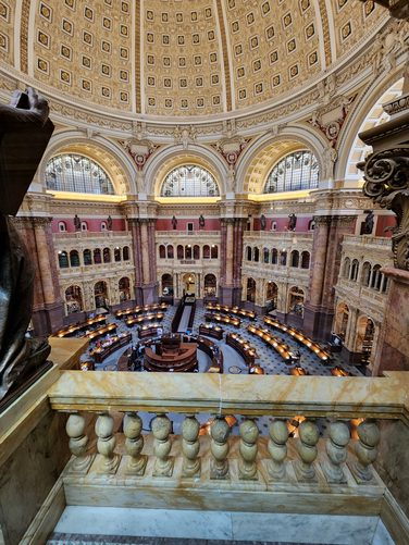 Members Room inside the historic Library of Congress