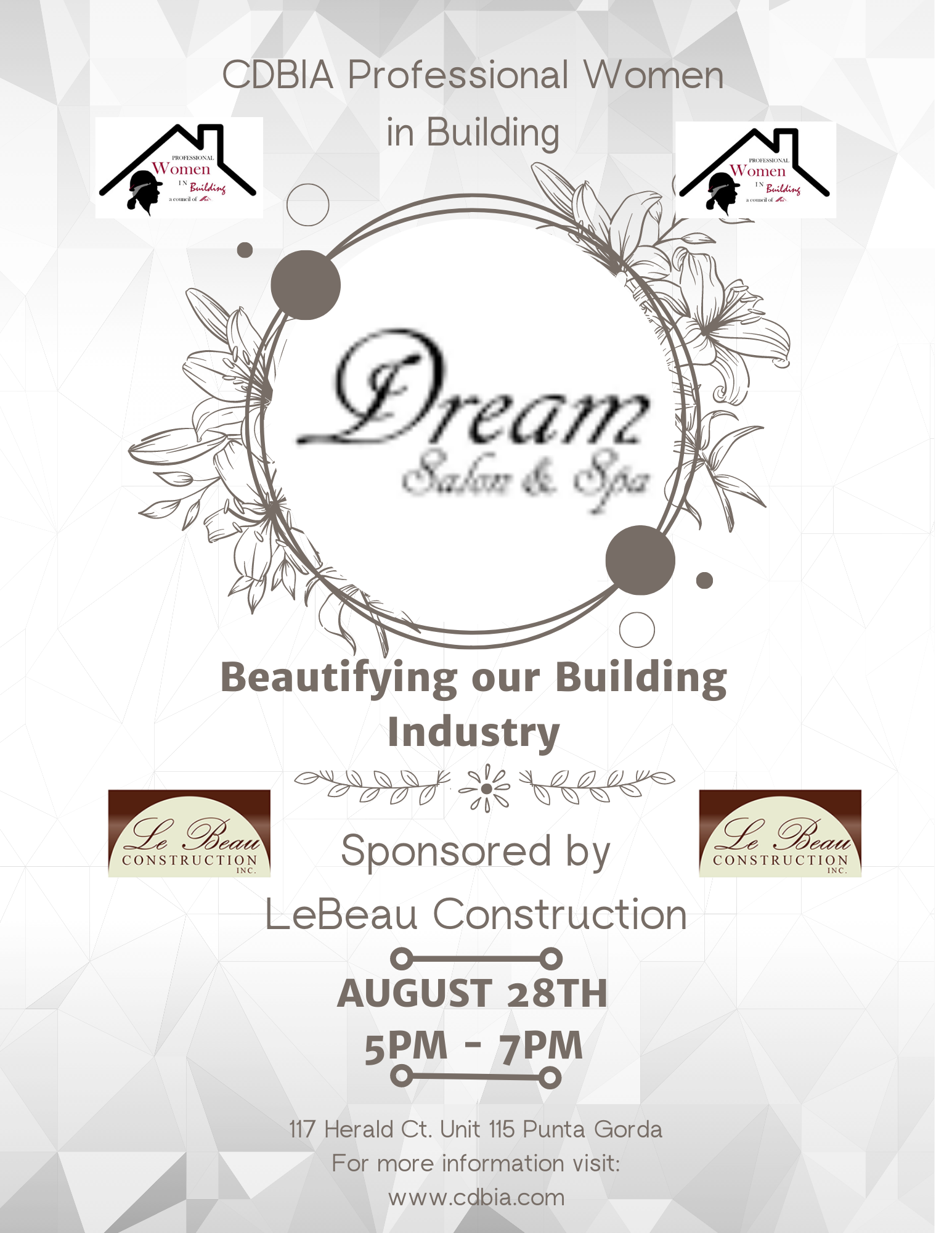 CDBIA PWB Council Beautifying our Building Industry. Sponsored by