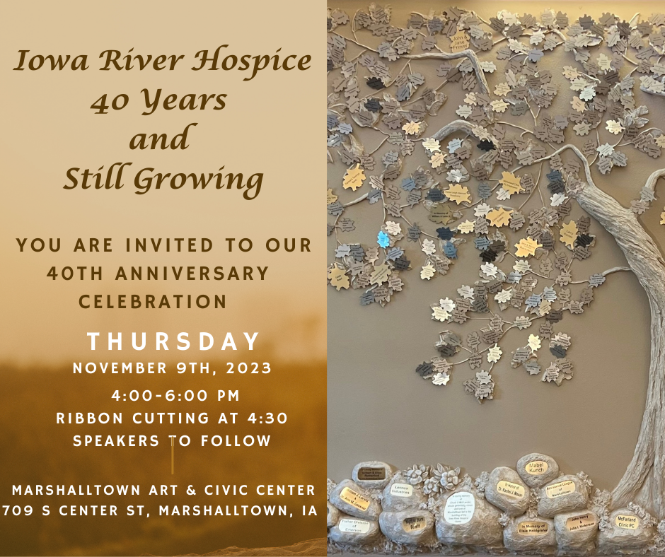 40th Anniversary Celebration for Iowa River Hospice Marshalltown Area