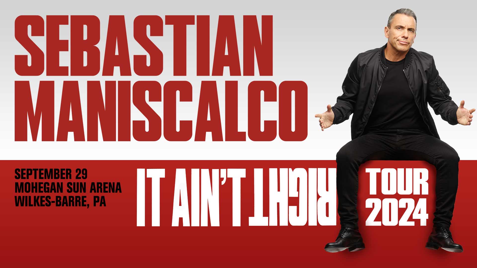 Sebastian Maniscalco "It Ain't Right Tour 2025" Greater Wyoming