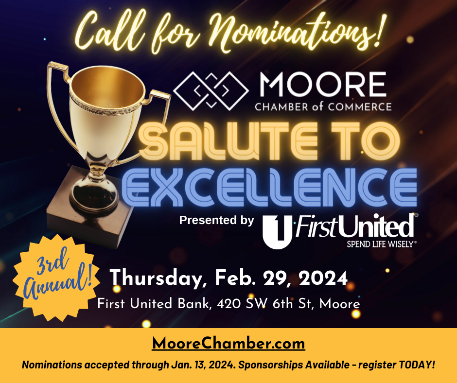 🔵 Salute to Excellence Awards Mixer 2024 calendar Moore Chamber of