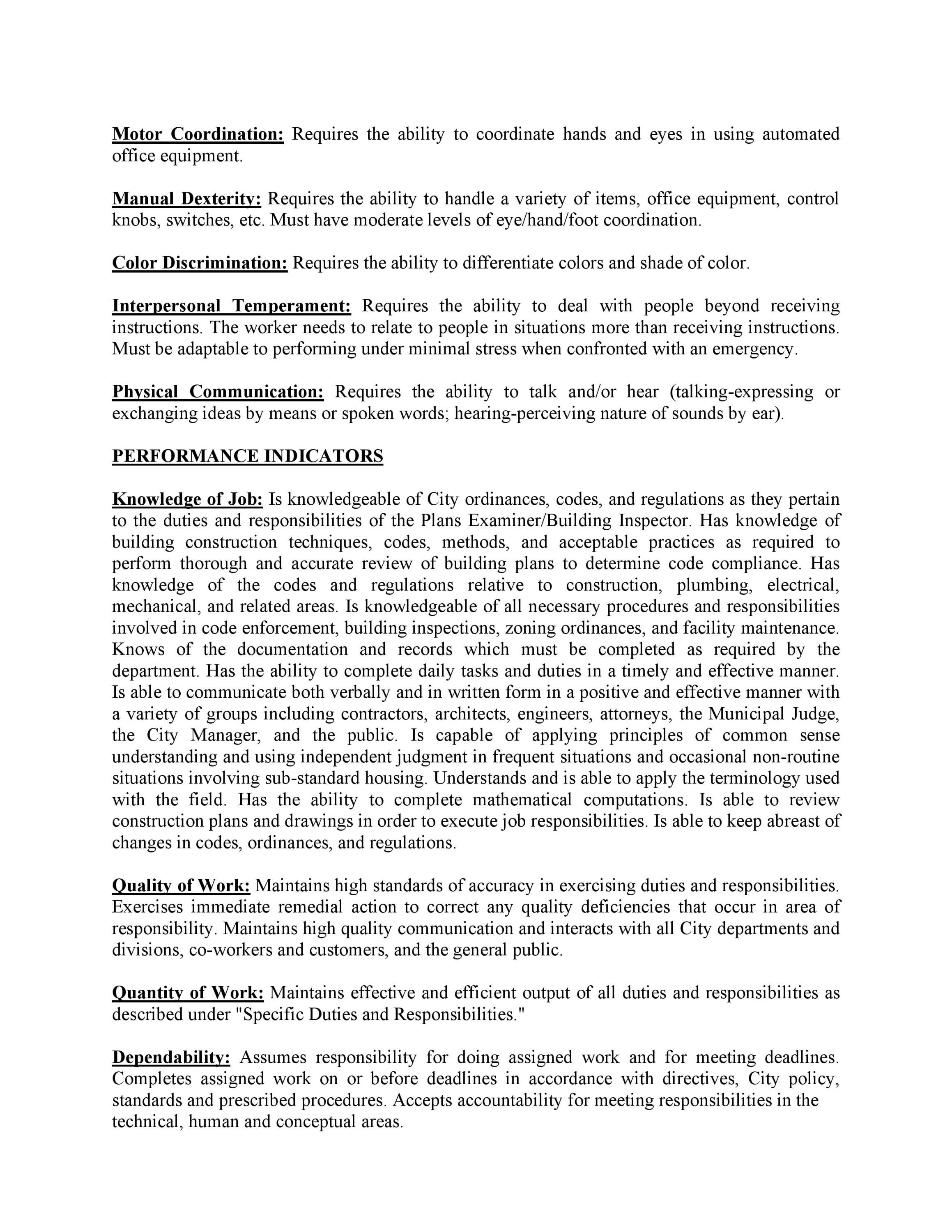 Plans Examiner Building Inspector Greenwood Chamber of Commerce SC