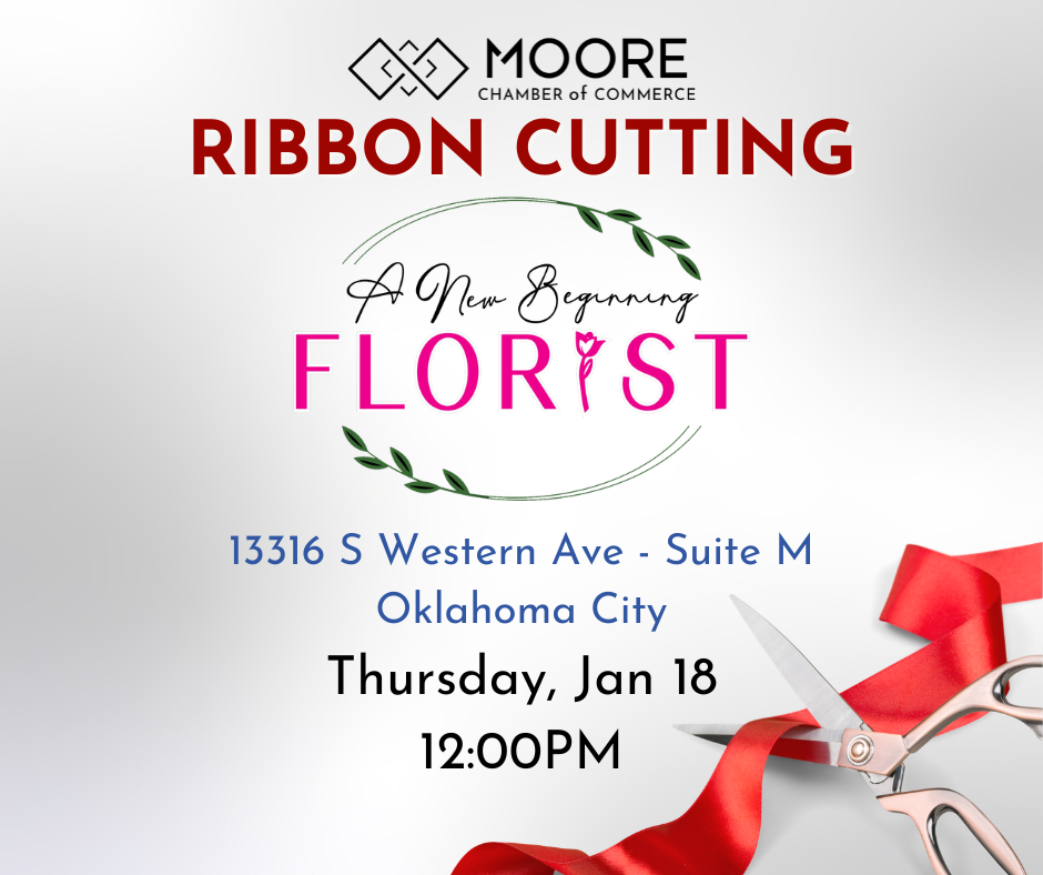 🔵 Ribbon Cutting A New Beginning Florist NEW LOCATION calendar