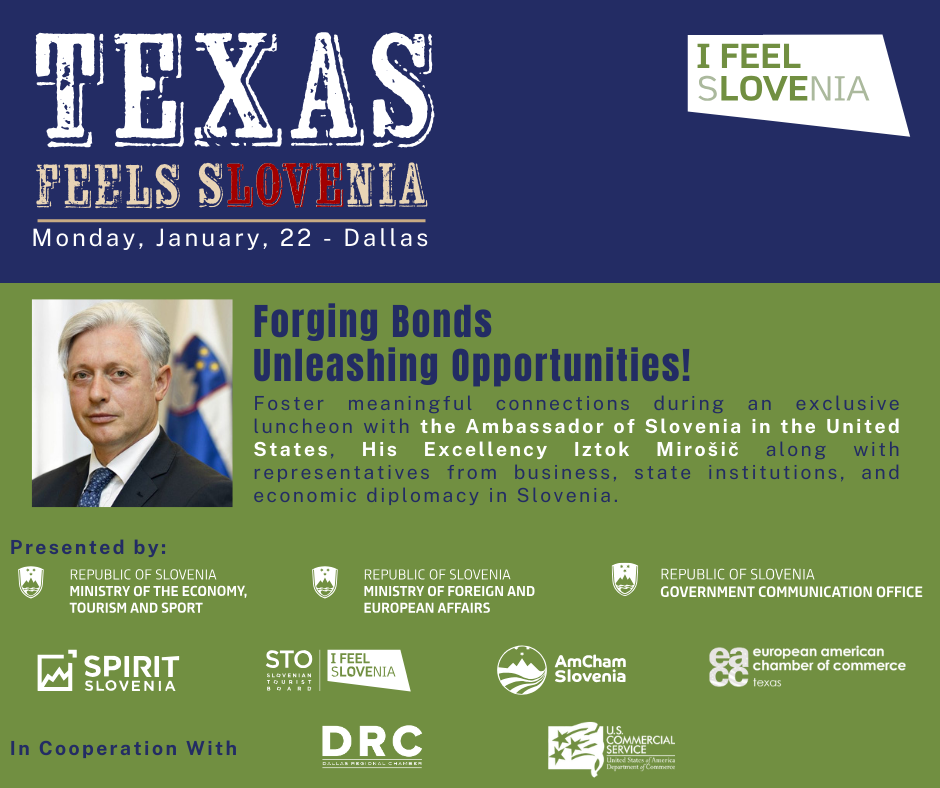 Texas feels Slovenia in Dallas Event Registration