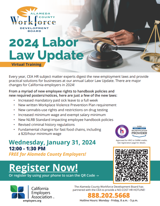 2024 Labor Law Update Webinar Hayward Chamber Of Commerce