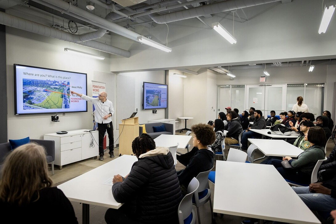 Cognitive science research youth tour at Pennovation Works