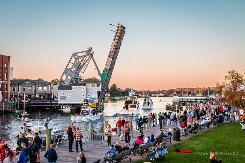 Mystic, Conn., is a village that straddles the Mystic River: the Town of Stonington governs east of the river while the Town of Groton governs the west side. The Mystic River Bascule Bridge connects the two sides of the village.