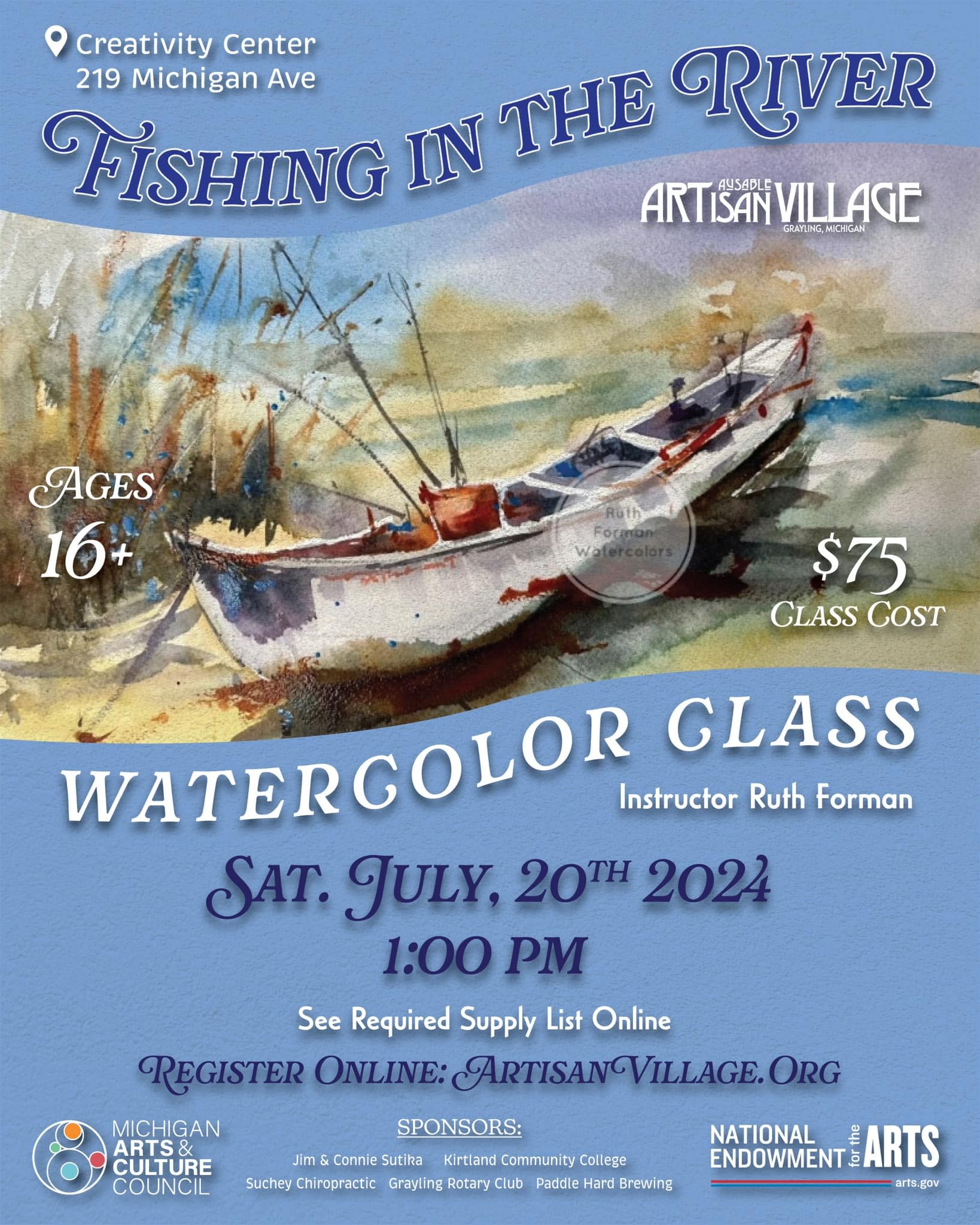May be art of boat and text