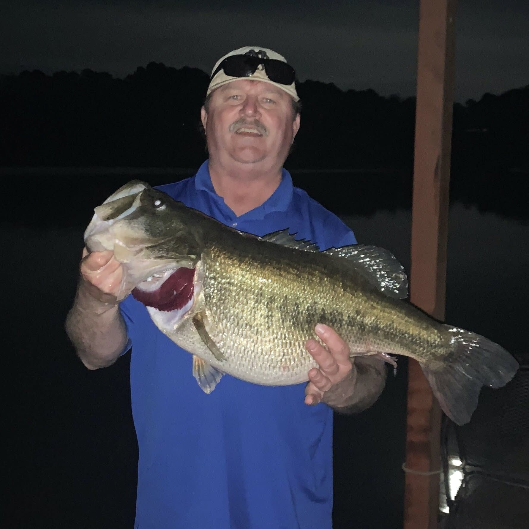 Here is a 31 month old, 8.5 lb Florida of ours, caught in February 2016 after using our standard new lake stocking program. We also helped this land owner design the fish habit and structure during his lake renovation.