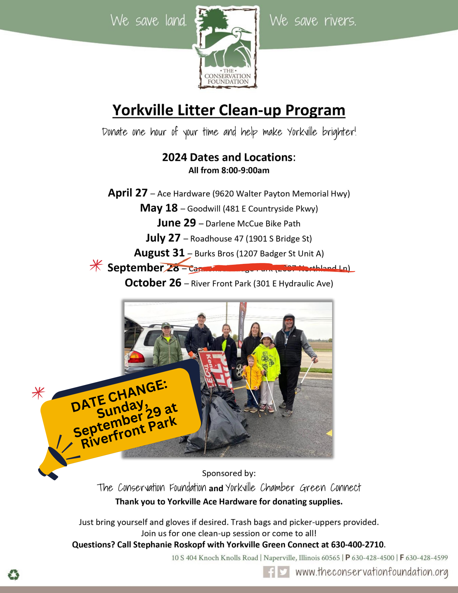 Green Connect: Community Clean-Up Program - Yorkville Area Chamber of ...