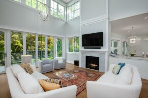 Net Zero Nest living room by Kemp Construction