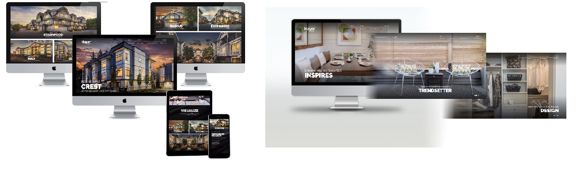Marketing for Homes_ Hayer Builders Group, Surrey, BC: Finalist, Website Category