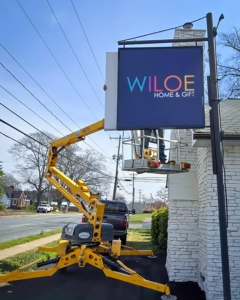 Post and Panel sign installation in charlotte nc