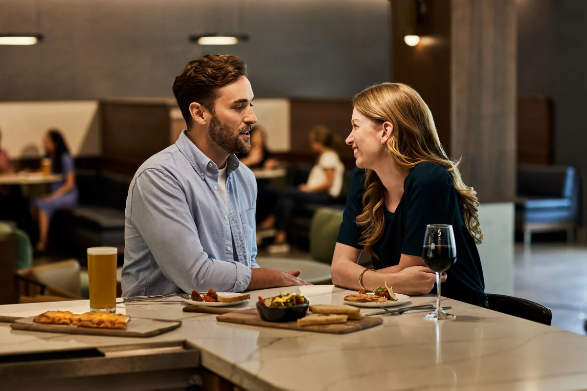 Couple Dine at Bistro Bar