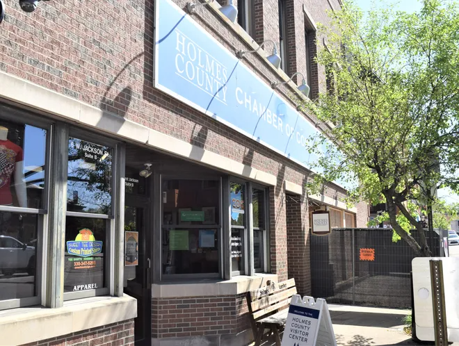 The Holmes County Chamber of Commerce office on West Jackson Street at Clay Street in Millersburg is being renovated. The project is expected to be completed in the next six weeks or so.