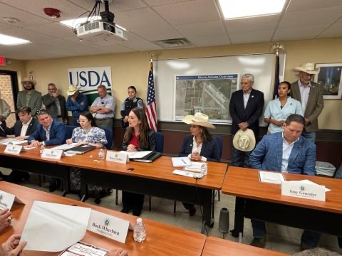 Secretary Rollins leading the NWS meeting
