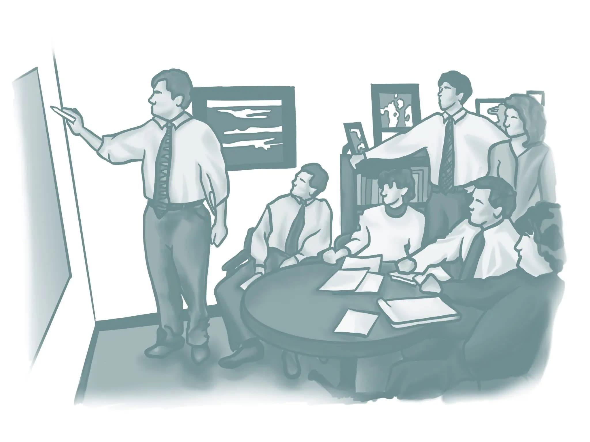 HTI founders in a meeting