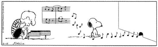 A cartoon of a dog sitting next to music notes

AI-generated content may be incorrect.