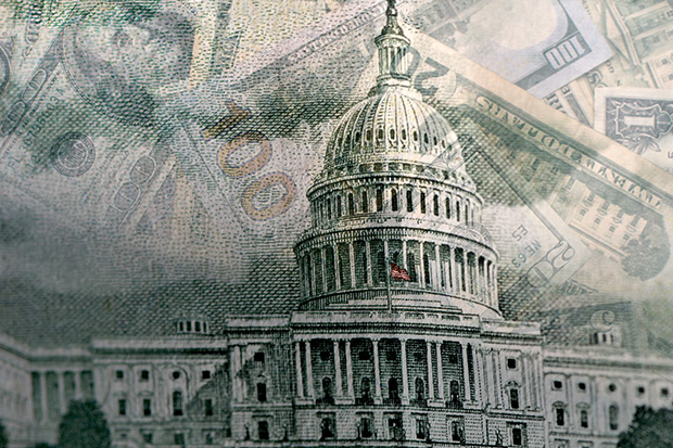 American Politics and Policy - Money - stock photo
