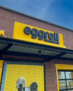 Channel Letter Storefront Sign Eggroll Charlotte NC