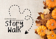 Image of pumpkins and fall leaves against a canvas background with the text 