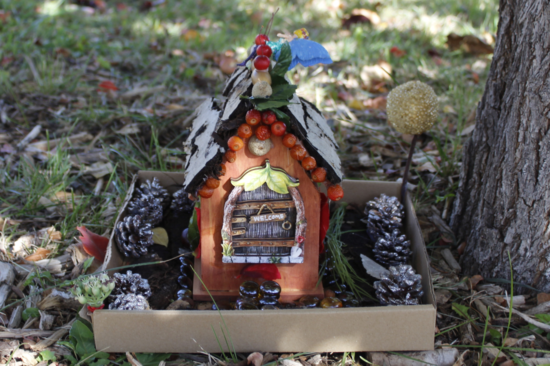 A fairy house in the Louisville Arboretum 