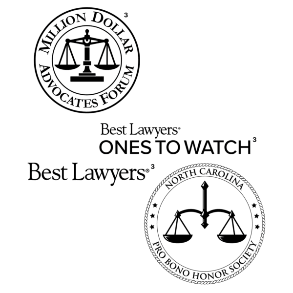 Best Lawyers', Best Lawyers' Ones to Watch, and Million Dollar Advocate Forum logos